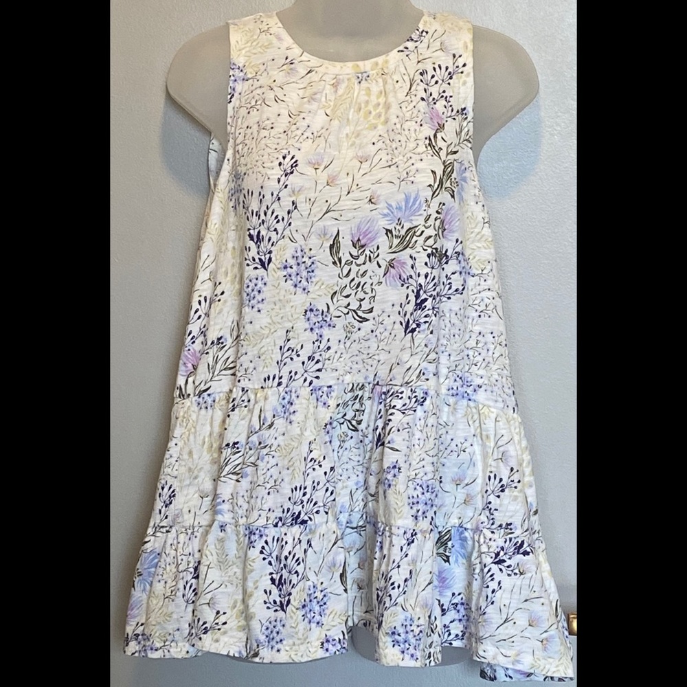 100% Cotton Tiered Top size S mini dress
